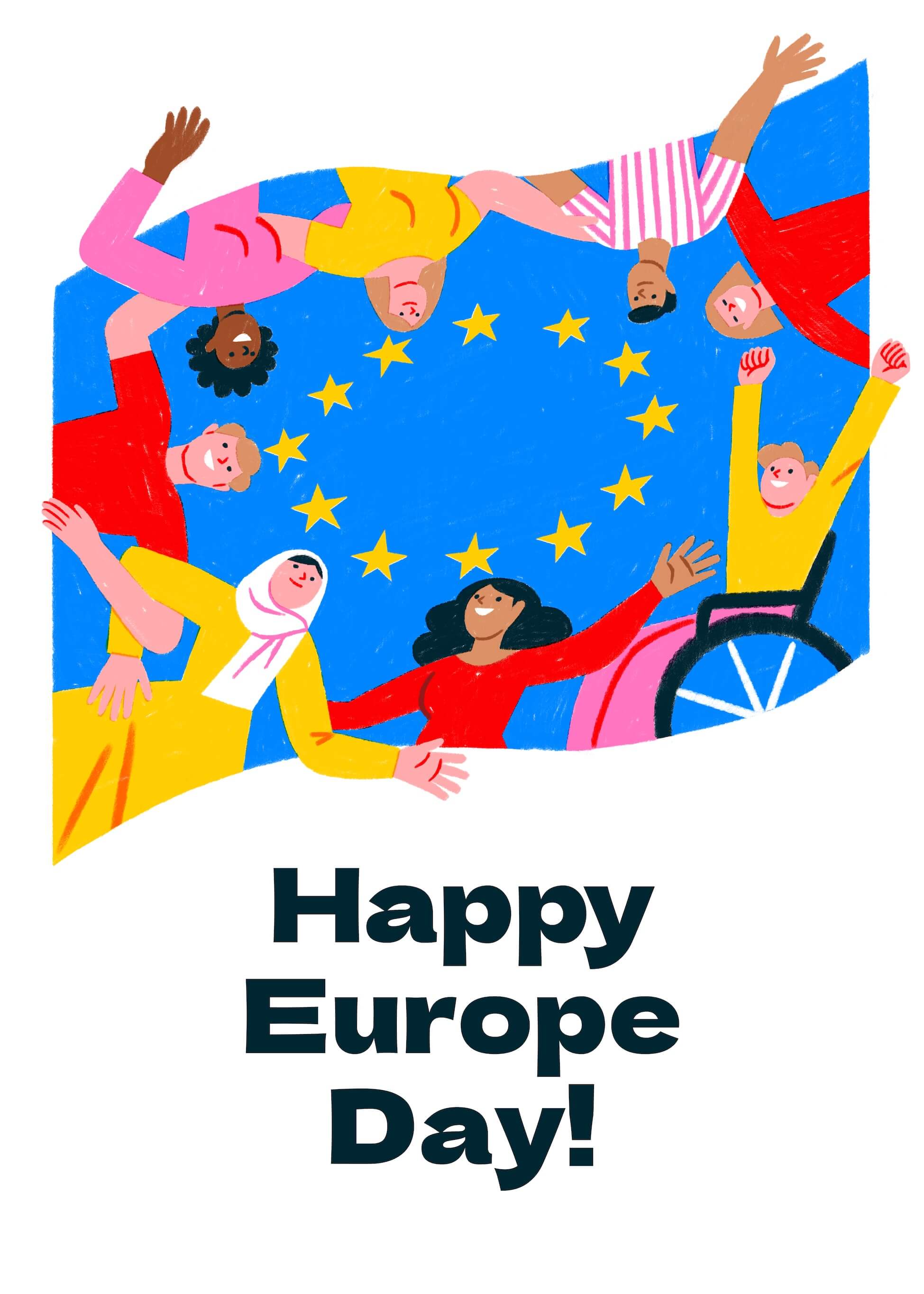 Happy Europe Day (collection 6/17 - white background) main image