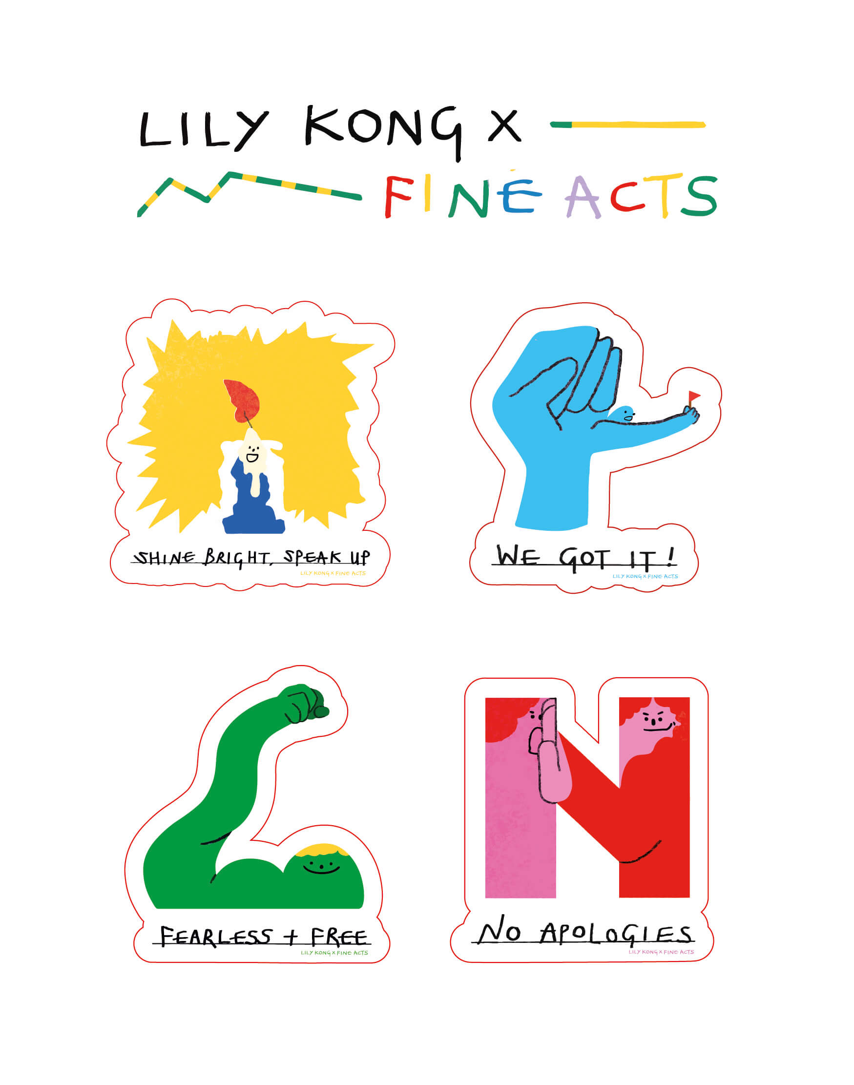 Empowerment Sticker Set x Fine Acts main image